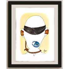 Karikatural Anang Hadl Handoko 43X30CM Orijinal Karikatür BOD04656