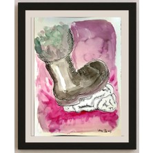 Karikatural Jorge Varas Varilla 29X21CM Orijinal Karikatür BOD04704