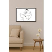 Karikatural Vasantha Hosabettu 28X18CM Orijinal Karikatür BOD4724