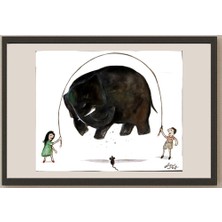 Karikatural Didie Sw 35X30CM Orijinal Karikatür BOD05287