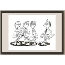 Karikatural Ma Heng Chao 21X16CM Orijinal Karikatür BOD04605