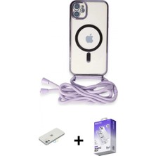 İlk El Grup Ieg™ iPhone 11 Eksen Özel Seri - Siyah Bilvis 5in1 3D Magic Cam Ekran Koruyucu + Sarı Renkli Kamera Lens Koruma Cam