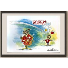 Karikatural Goran Celicanin 29X21CM Orijinal Karikatür BOD04594