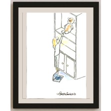 Karikatural Agus Eko Santoso 29X21CM Orijinal Karikatür BOD05179