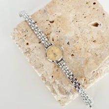 Vesce Atelier Patte Gümüş Saat Sarı