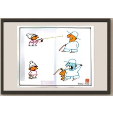 Karikatural Feng Huo 35X30CM Orijinal Karikatür BOD04680