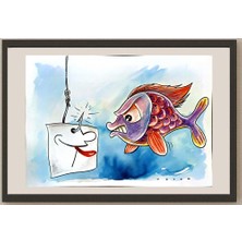 Karikatural Wesam Khalil 29X21CM Orijinal Karikatür BOD05242