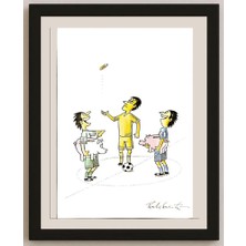 Karikatural Bambang Sulistyo 29X21CM Orijinal Karikatür BOD05260