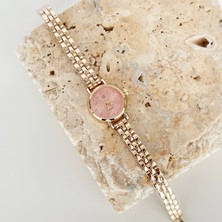 Vesce Atelier Patte Gold Saat Pembe