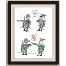 Karikatural Zhang Yong Quan 29X21CM Orijinal Karikatür BOD04850
