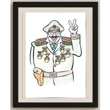 Karikatural Feng Hui Cang 29X21CM Orijinal Karikatür BOD04876