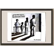 Karikatural Mario Ruben Rivas 29X21CM Orijinal Karikatür BOD04926