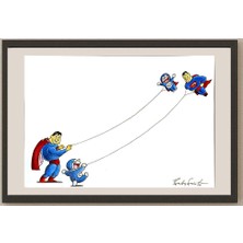 Karikatural Bambang Sulistyo 29X21CM Orijinal Karikatür BOD05261