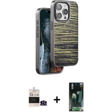 İlk El Grup Ieg™ iPhone 14 Pro Max Atlas Minimal Özel Seri - Siyah 360 Mat Full Body Arka Koruyucu + Siyah Bilvis Titan Kamera Lens