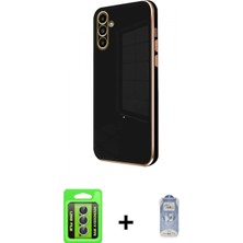 İlk El Grup Ieg™ Galaxy A15 4g Yankı Serisi - Siyah Joko Magic 5d Cam + Gümüş Raze Metal Kamera Lens