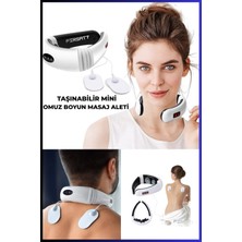 Taşınabilir Boyun/ense/omuz 3D Masaj Cihazı 6 Mod Tens Servikal USB Şarjlı Fizik Tedavi Masaj Aleti