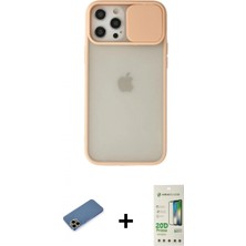 İlk El Grup Ieg™ iPhone 12 Pro Max Vadi Çizgi - Siyah 20D Premium Cam Ekran Koruyucu + Gold Shine Kamera Lens Koruma Cam