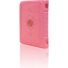 Büyük Cep Boy Kur'an-I Kerim (Pembe Renk, Kılıflı, Mühürlü)