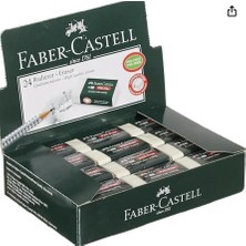 Faber-Castell 2 Adet Beyaz Silgi Okul ve Ofis Kullanımına Uygun Toz Yapmayan Yapı