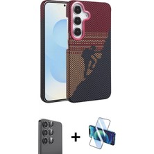 İlk El Grup Ieg™ Galaxy S25 Doruk Serisi - Siyah 3D Antistatik Seramik Nano Ekran Koruyucu + Siyah Raze Metal Kamera Lens