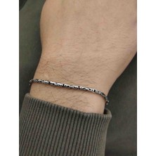 Lumiera Silver 925 Ayar Gümüş Kral Model Erkek Bileklik/2.5mm