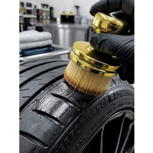 Mucit Home Gold Kapaklı Lüx Lastik Parlatma Fırçası Ultra Yumuşak Kıllı Aplikatör