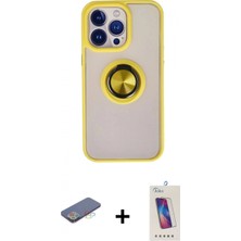 İlk El Grup Ieg™ iPhone 13 Pro Max Yörünge Çizgi - Siyah Joko 5d Cam + Mavi Renkli Kamera Lens Koruma Cam