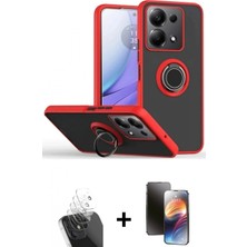 İlk El Grup Ieg™ Redmi Note 13 Pro 5g Yörünge Çizgi - Siyah 3D Antistatik Mat Seramik Nano Ekran Koruyucu + Şeffaf Kamera Lens Koruma Cam