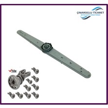 Çınaroğlu Ticaret Arçelik ARY-6291 Bulaşık Makinesi Üst Pervane + 10 Adet Üst Teker