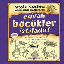 Sessiz Sakin'in Gürültülü Maceraları 08 - Eyvah Böcükler İstilada Ciltli Çok Renkli 184 Sayfa