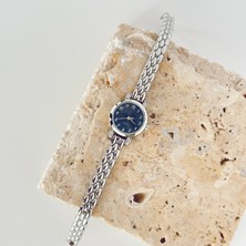 Vesce Atelier Alise Gümüş Saat Lacivert