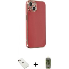 İlk El Grup Ieg™ iPhone 14 Yankı Serisi - Siyah Joko Magic 5d Hayalet Cam + Kırmızı Diamond Kamera Lens