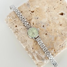 Vesce Atelier Patte Gümüş Saat Yeşil