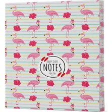 Flamingo 2 - Yan Boyamalı Çizgili Defter