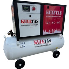 Kuletaş 200 Litre 5,5 Hp 220 V Vidalı Hava Kompresörü