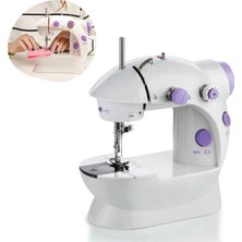 Bucuks® Pratik Taşınabilir Elektrikli Veya Pilli Seyahat Tipi Hız Ayarlı Kademeli Dikiş Makinesi