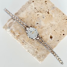 Vesce Atelier Lespom Gold Gümüş Saat Beyaz