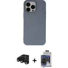 İlk El Grup Ieg™ iPhone 15 Pro Max Ahenk Serisi - Siyah Vanessa Magic Cam + Siyah Raze Metal Kamera Lens