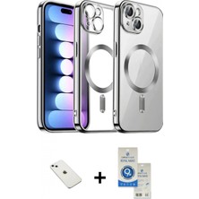 İlk El Grup Ieg™ iPhone 14 Nova Işık Özel Seri - Şeffaf Royal Nano Ekran Koruyucu + Sierra Blue Diamond Kamera Lens