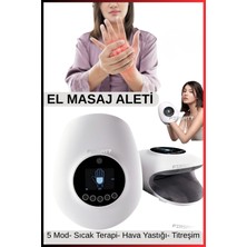 Premium Isıtmalı ve Titreşimli Akıllı El Masaj Aleti - Şarjlı Hava Yastıklı Masaj Cihazı 5 Mod 3/2