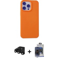 İlk El Grup Ieg™ iPhone 15 Pro Max Ahenk Serisi - Siyah Vanessa Magic Cam + Siyah Raze Metal Kamera Lens