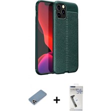 İlk El Grup Ieg™ iPhone 12 Pro Max Doruk Klasik Özel Seri - Şeffaf Uv Polymer Nano Ekran Koruyucu + Gökkuşağı Shine Kamera Lens Koruma Cam