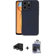 İlk El Grup Ieg™ iPhone 15 Pro Max Ahenk Serisi - Siyah Vanessa Magic Cam + Siyah Raze Metal Kamera Lens