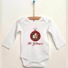 Hediyenza Ilk Yılbaşım Baskılı Uzun Kollu Bebek Body & Zıbın