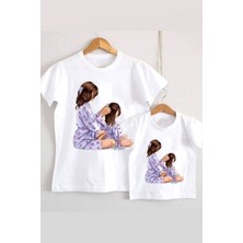 Hediyenza T-Shirt Baskılı Anne ve Kızı (Tekli Üründür Kombin Yapmak Için 2 Adet Sepete Ekleyiniz)