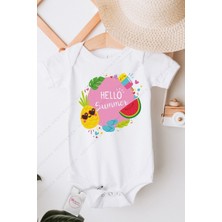 Hediyenza Hello Summer Tropical Baskılı Bebek & Body Zıbın