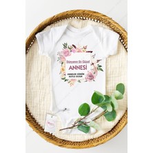 Hediyenza Bebek Beyaz Anneler Günün Kutlu Olsun Baskılı Zıbın