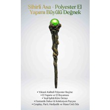 Wolawood Efsanevi Güç Sihirli Değnek Cosplay Mistik Sihirbaz Asası Büyülü Değnek Koleksiyon Objesi