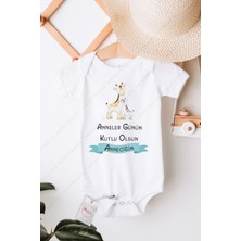 Hediyenza Anneler Günü Hediye Baskılı Bebek Zıbını 2