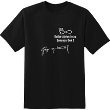 Hediyenza 10 Kasım 1938 , Gazi Mustafa Kemal Atatürk Imza Baskılı Unisex ve Çocuk Kısa Kollu T-Shirt